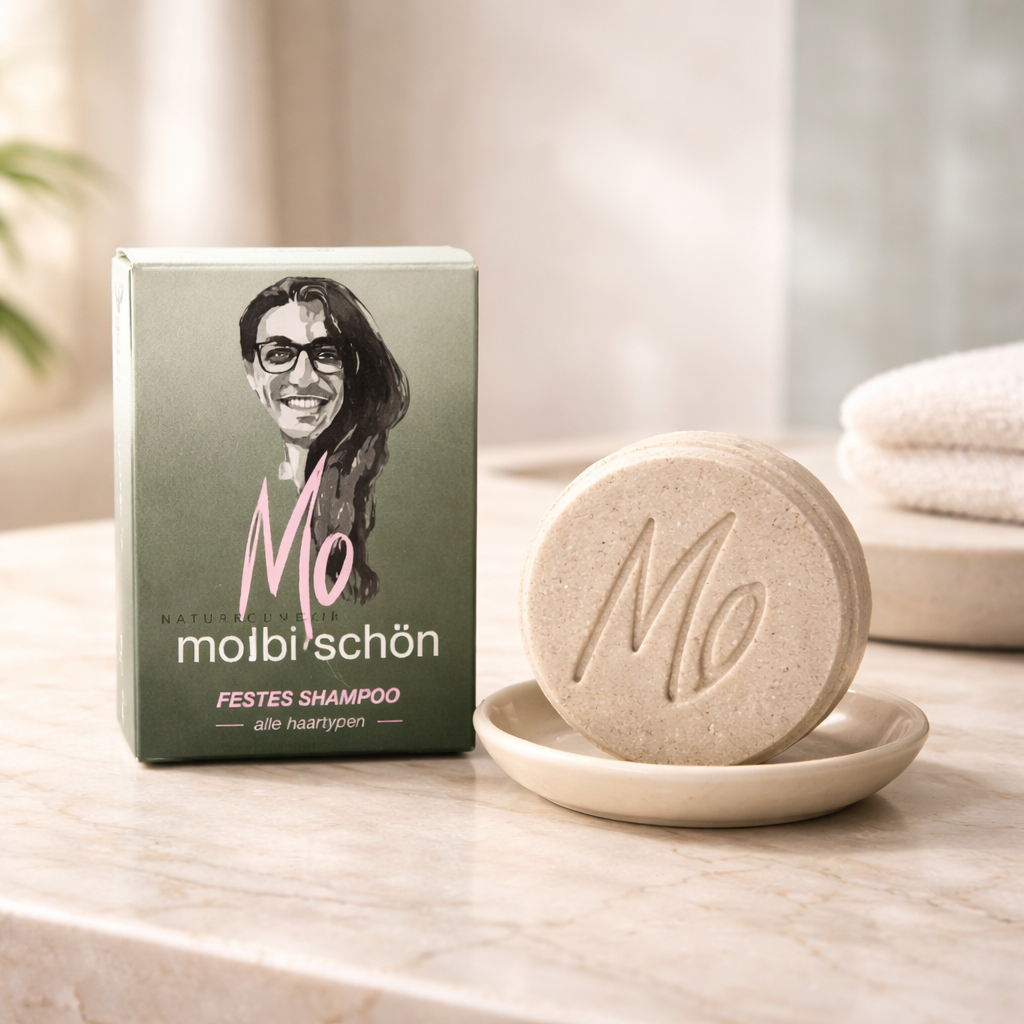 festes Shampoo für alle Haartypen - Litsea Cubeba, Zedernholz und Rosmarinöl